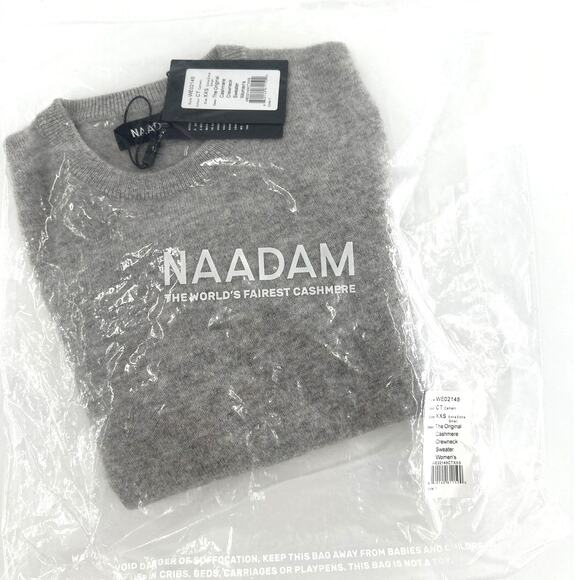 Naadam Women's Cement The Original Cashmere Sweater Size XXS - Picture 3 of 13